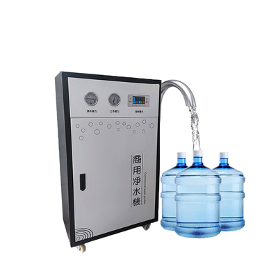 Commercial Reverse Osmosis Water Purifier With Steel Components School Cafeteria Water Treatment Featuring Membrane Pump Filters