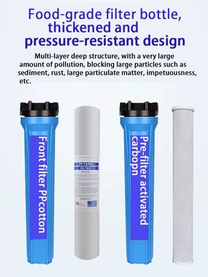 Commercial Grade 5-Stage Reverse Osmosis Water Purifier With Pump Membrane & Media PP Material for Food Store Water Treatment
