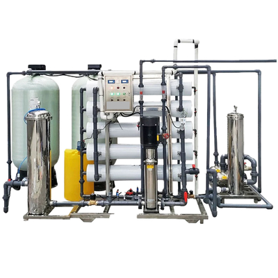 Used 1000L Seawater Desalination Water Treatment Plant Home Use Core Pressure Vessel Filter Media 220V Pump Motor Engine