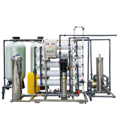 Used 1000L Seawater Desalination Water Treatment Plant Home Use Core Pressure Vessel Filter Media 220V Pump Motor Engine