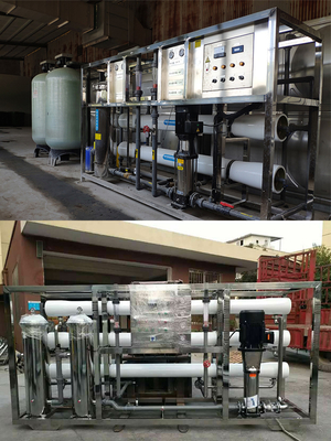Used 1000L Seawater Desalination Water Treatment Plant Home Use Core Pressure Vessel Filter Media 220V Pump Motor Engine