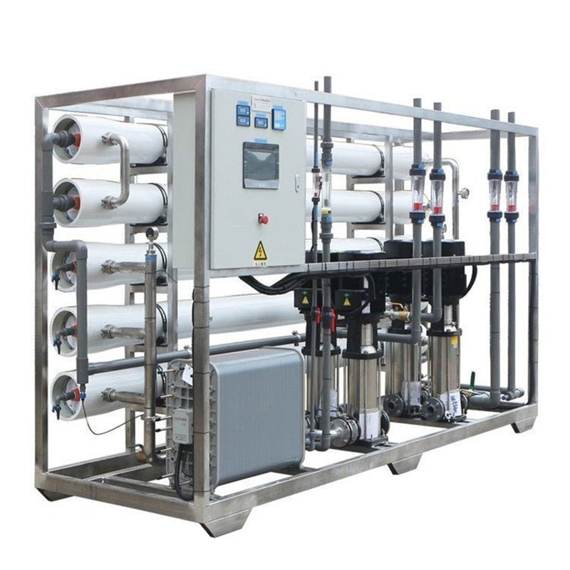 Used 1000L Seawater Desalination Water Treatment Plant Home Use Core Pressure Vessel Filter Media 220V Pump Motor Engine
